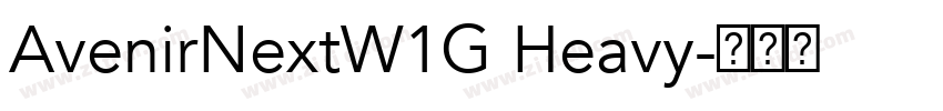 AvenirNextW1G Heavy字体转换